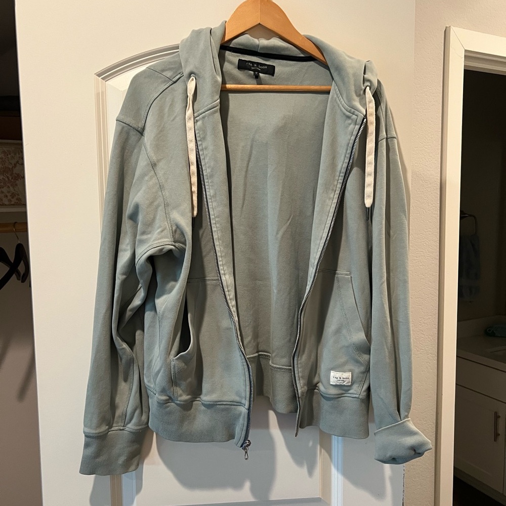 Rag & Bone Sky Blue Hoodie